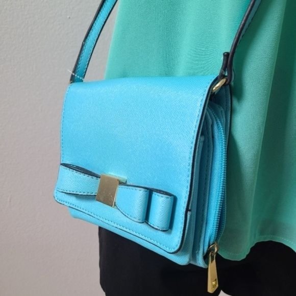 Merona blue Shoulder Handbag Clutch - Picture 3 of 13